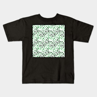 Green chaotic polka dot Kids T-Shirt